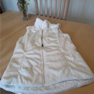 The North Face White Fleece Vest